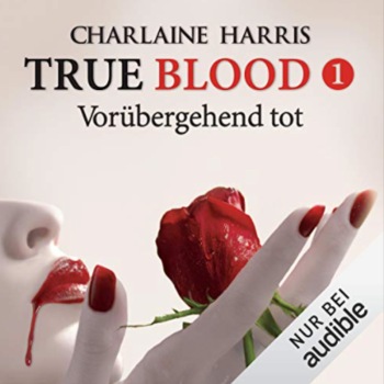 Cover with cutout of lower part of woman's face, with lips bleeding; in hand a red rosebud.
