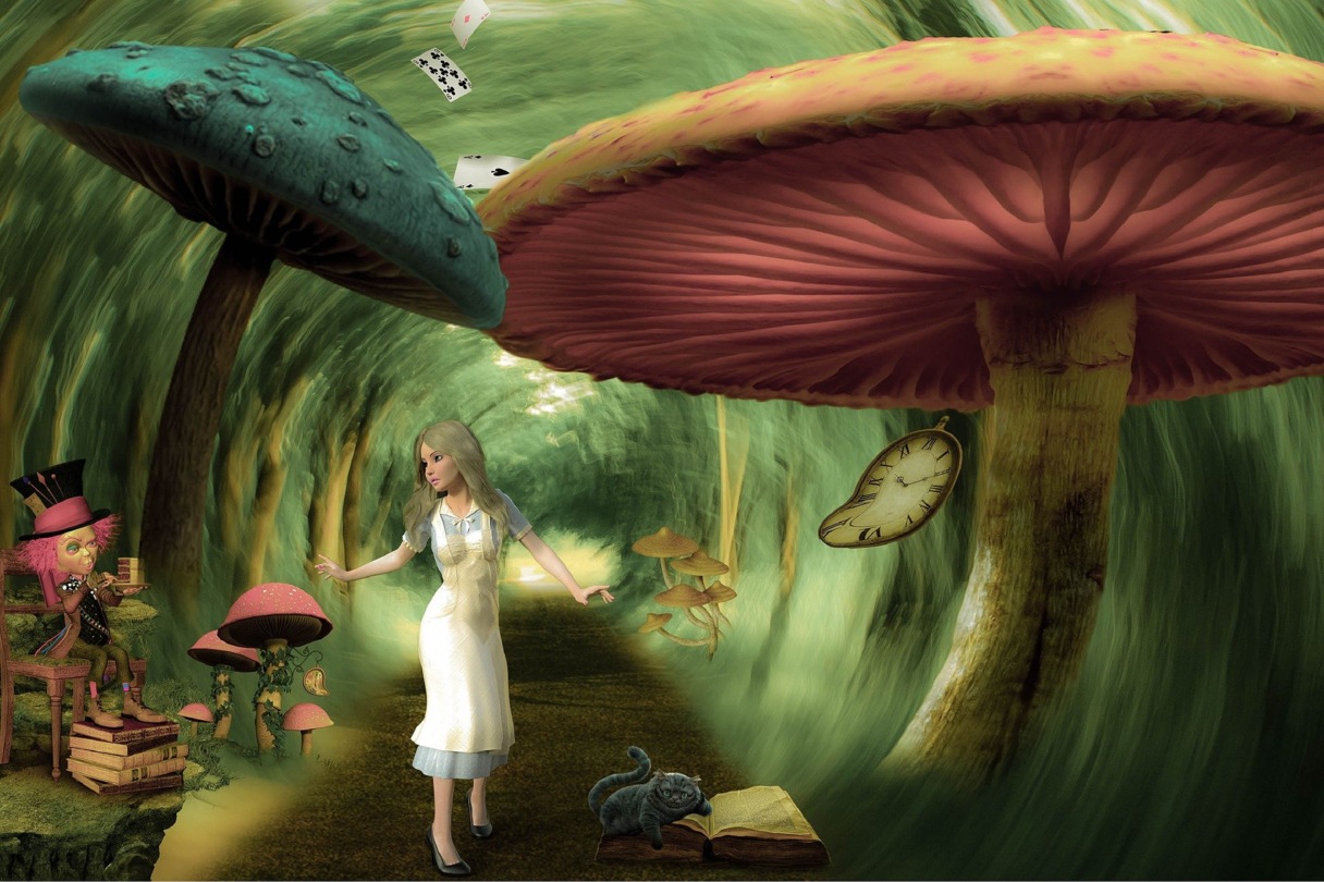 Gemälde von Alice im Wunderland; Fotocredit: Pixabay