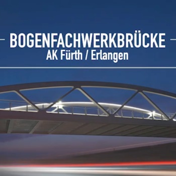 Bogenfachwerkbrücke AK Fürth / Erlangen