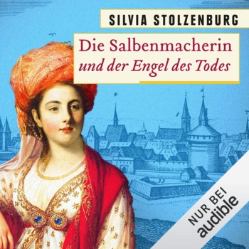 Cover with young woman from middle age with city of Nuremberg in background
