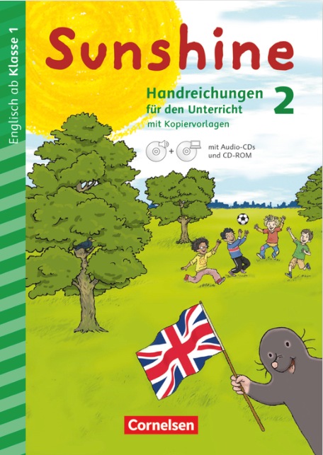 Cover zu Arbeitsbuch, mit Illustration von spielenden Kindern im Park