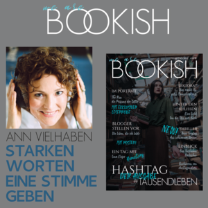 Cover der Illustrierten "We are bookish" mit Foto und Zitat von Ann Vielhaben