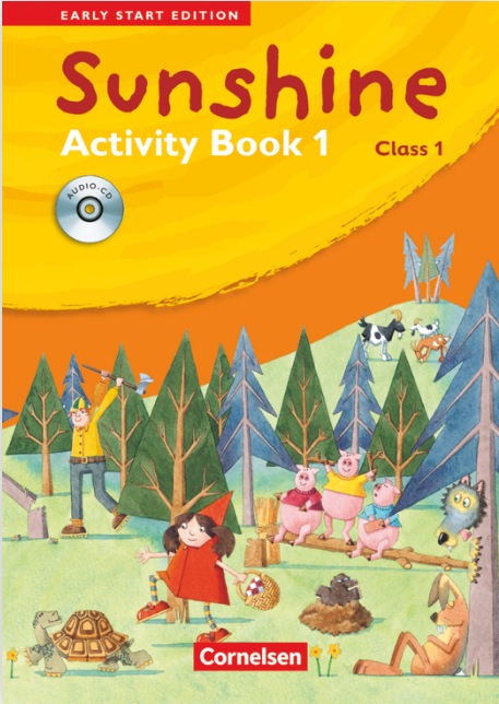 Cover-Illustration mit Kindern und Tieren im Wald