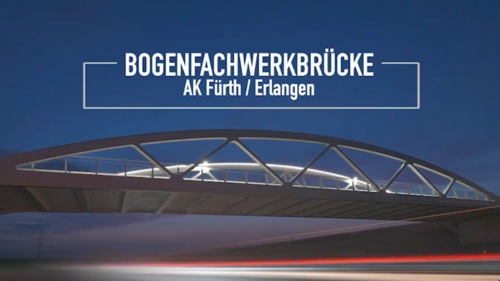 Bogenfachwerkbrücke AK Fürth / Erlangen