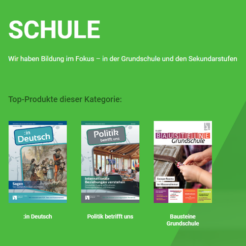 Schulmediathek für schulthematische Schwerpunktfächer