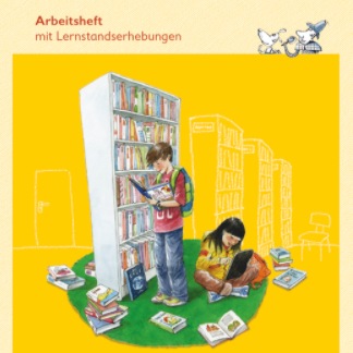 Cover of workbook with reading children on it